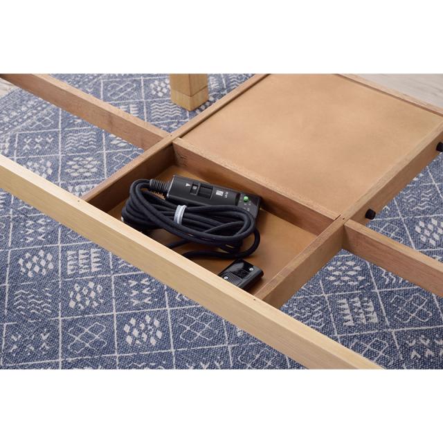 東谷 ROOM ESSENCE 日本製 天板135×80cm 天然木 継脚こたつ KTJ-135 ナチュラル_9
