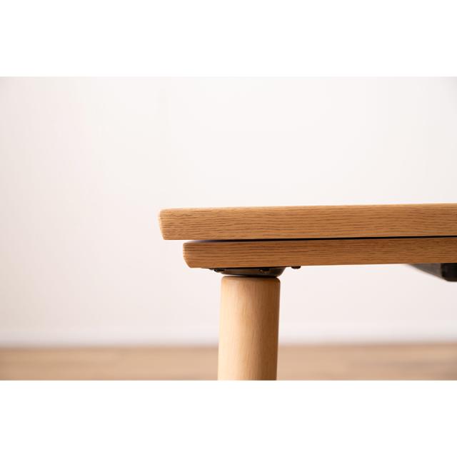 東谷 ROOM ESSENCE 天板105×75cm カーボンフラットヒーターこたつ ねじこみ式継ぎ脚付き KT-304NA_10