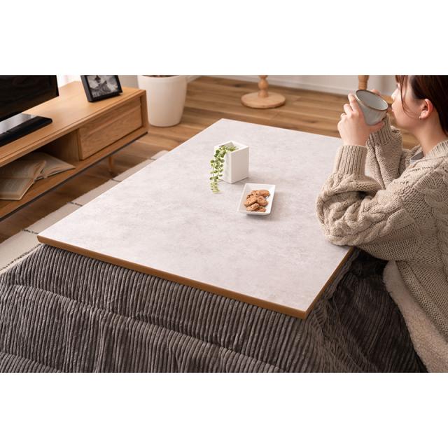 東谷 ROOM ESSENCE 天板105×75cm カーボンフラットヒーターこたつ ねじこみ式継ぎ脚付き KT-304NA_17