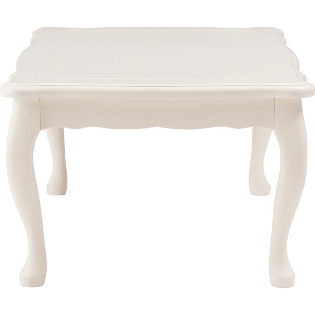 東谷 ROOM ESSENCE 天板70×70cm 猫脚こたつ 正方形 ホワイト KT-411WH センターテーブル_1
