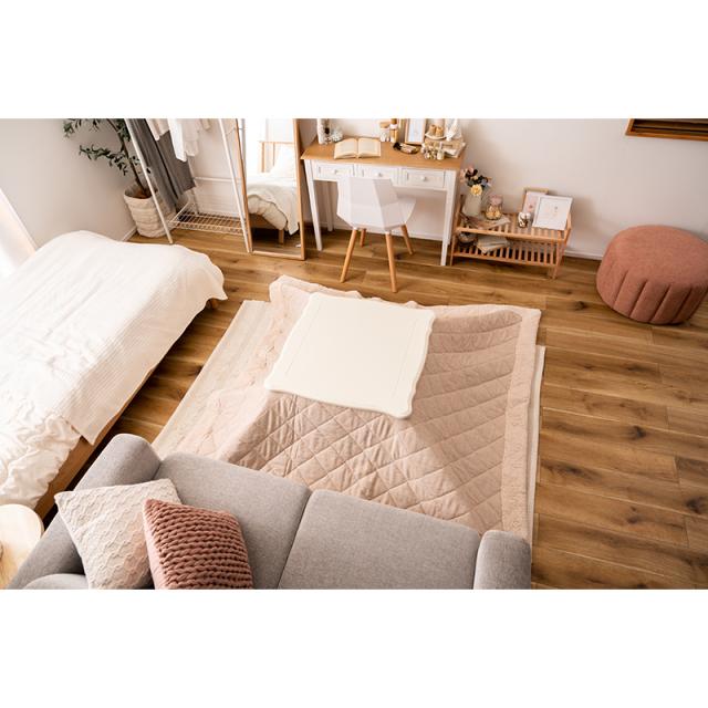 東谷 ROOM ESSENCE 天板70×70cm 猫脚こたつ 正方形 ホワイト KT-411WH センターテーブル_16