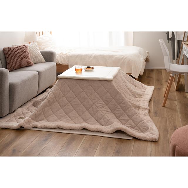 東谷 ROOM ESSENCE 天板70×70cm 猫脚こたつ 正方形 ホワイト KT-411WH センターテーブル_5