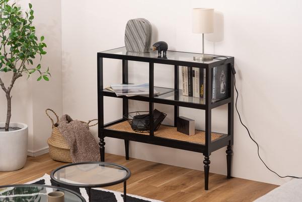 東谷 ROOM ESSENCE オープンシェルフ ブラック PM-513BK_1