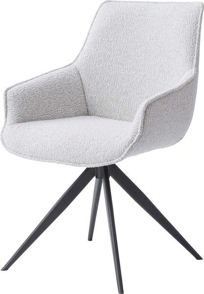 東谷 ROOM ESSENCE 回転アームチェア ホワイト PC-182WH