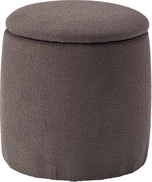 東谷 ROOM ESSENCE ラウンド収納スツール チャコールグレー MYS-604CGY