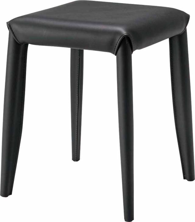 東谷 ROOM ESSENCE スチール製スツール ブラック RF-14BK