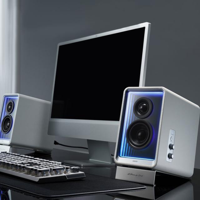 オーディオ機器 EDIFIER 2.0アクティブスピーカー ED-QR65-WH ホワイト
