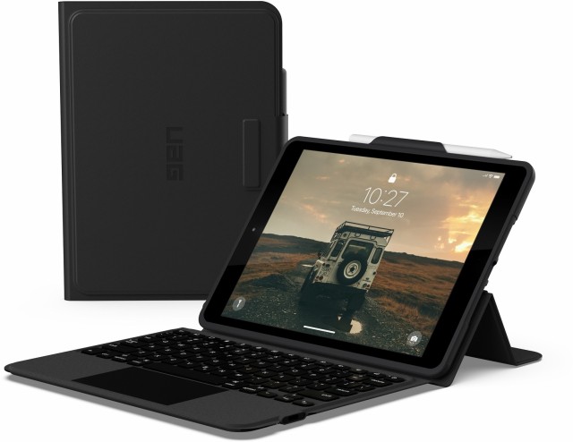 Urban Armor Gear UAG UAG iPad(第9/8/7世代)用トラックパッド搭載Bluetoothキーボード付ケース(2024年モデル) UAG-BTKB-02-JP/9