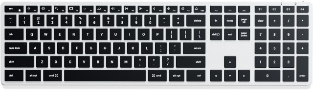 Satechi サテチ Satechi Slim X3 Bluetooth Backlit Keyboard (Silver) - US Layout PST-BTSX3S