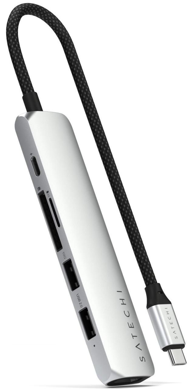 Satechi サテチ Satechi 6-in-1 USB-C Slim Multiport Adapter (Silver) PST-P6SS 9,790円