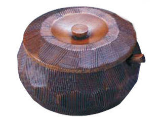 YAMACO/ヤマコー 摺り漆木製飯器セット（蓋付）／大２５７８２の通販は