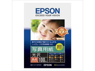 EPSON エプソン 写真用紙 光沢 (A4/100枚)  KA4100PSKRの通販は 5,036円