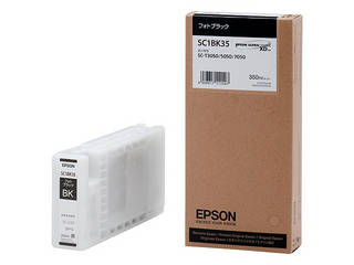 EPSON エプソン Sure Color用 インクカートリッジ/350ml(フォトブラック) SC1BK35