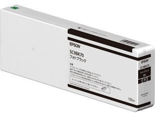 EPSON エプソン SureColor用 インクカートリッジ/700ml(フォトブラック) SC9BK70