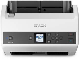 EPSON エプソン A4シートフィードスキャナー/600dpi/A4片面65枚／分/1.44型LCDパネル搭載/両面同時読取 DS-870