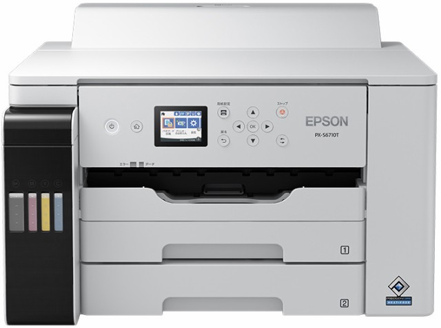 EPSON エプソン A3対応カラーインクジェットプリンター エコタンク 4色顔料/有線・無線LAN/2.4型液晶 PX-S6710T