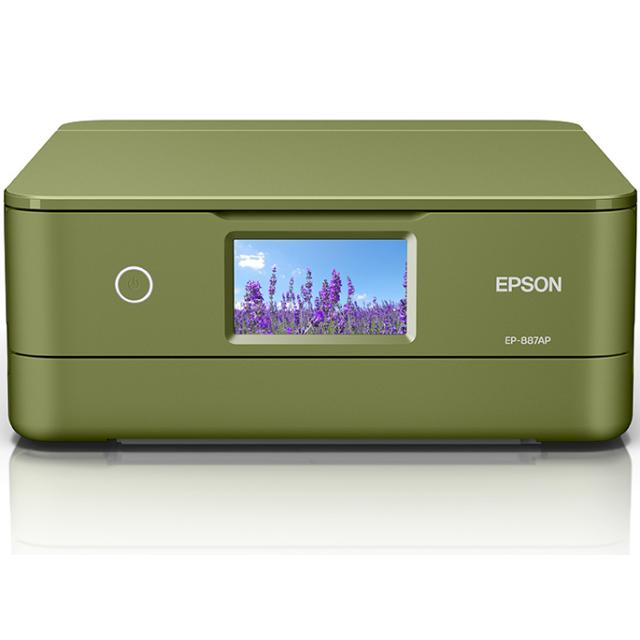 ホワイト タッチパネル プリンター EPSON エプソン A4カラーインクジェット複合機 カラリオ EP-887AP 6色