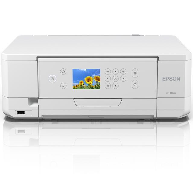 EPSON エプソン A4カラーインクジェット複合機 EP-817A カラリオ/6色/Wi-Fi/2.7型液晶 EP-817A ホワイト