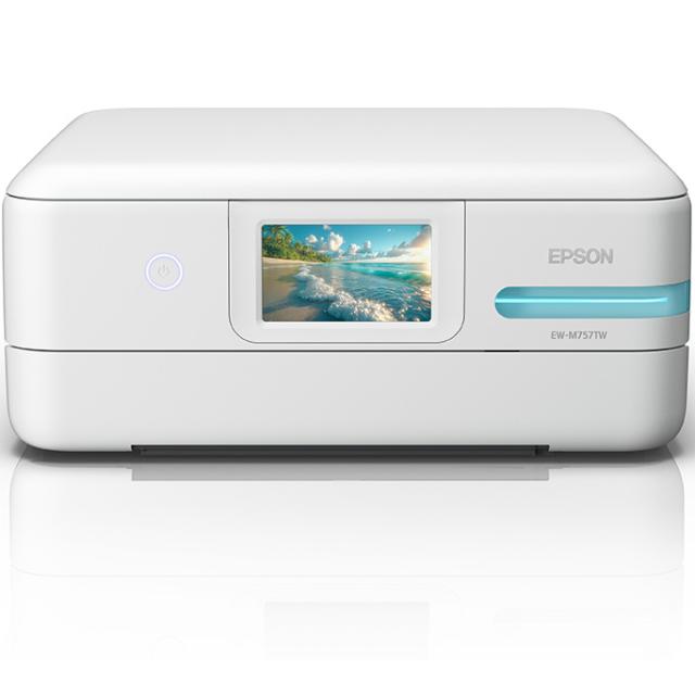 EPSON エプソン A4カラーインクジェット複合機 エコタンク/5色インク/4.3型タッチパネル EW-M757TW ホワイト