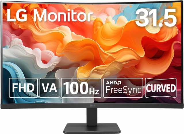 LG Electronics Japan 31.5インチフルHD液晶ディスプレイ 曲面 (1920x1080/VA/100Hz/チルト/3年保証) 32MR50C-B