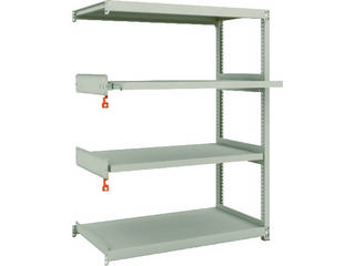 TRUSCO/トラスコ中山 【代引不可】M2型軽中量棚 1160×600×1500 2段 スライド2段 連結 M2-5462M2Bの通販は 43,362円