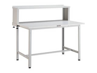 TRUSCO/トラスコ中山 【代引不可】AE型作業台 900X450XH740 上棚付 ホワイト色 AE-0945YURB Wの通販は 17,408円