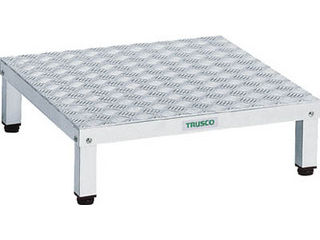 TRUSCO トラスコ中山 【代引不可】高床用アルミ製ステップ 600X450XH190〜220 TFSH-0645AL