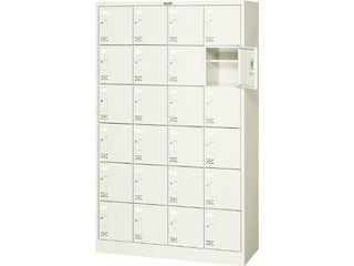 TRUSCO/トラスコ中山 【代引不可】シューズケース 24人用 1050X380XH1700 シリンダ錠 SC-24WAの通販は