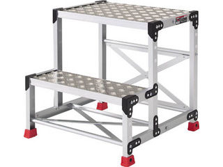 TRUSCO トラスコ中山 作業用踏台 アルミ製・縞板タイプ 天板寸法500X400XH700 TSFC-257