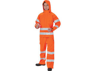 TRUSCO/トラスコ中山 ゴアテックス高視認制電レインウェア オレンジ 3Lサイズ GXHW-3L-ORの通販は 20,053円