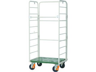 TRUSCO/トラスコ中山 【代引不可】底板跳ね上げ式カゴ車セフティーテナー800×600×H1700 ST-0806の通販は