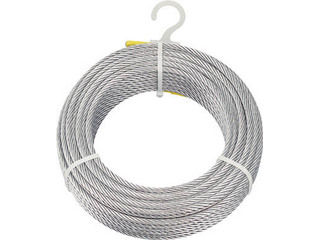TRUSCO トラスコ中山 メッキ付ワイヤーロープ Φ6mmX30m CWM-6S30の通販は