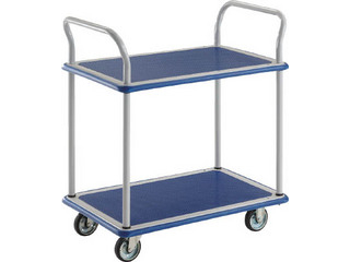 TRUSCO/トラスコ中山 【代引不可】プレス製台車 ドンキーカート 2段式両袖740×480 102N 18,167円