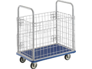 TRUSCO/トラスコ中山 【代引不可】ドンキーカート 金網付740×480 107Nの通販は