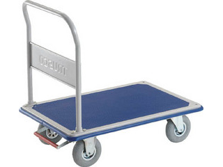 TRUSCO/トラスコ中山 【代引不可】プレス製台車 ドンキーカート 1225X775 空気入タイヤ ピン式固定車S付 502NARKBの通販は