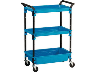 TRUSCO/トラスコ中山 ツールワゴンロイヤル586×320×833深1浅2 スカイ TWR-421-SBの通販は