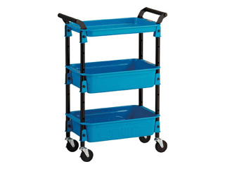 TRUSCO/トラスコ中山 ツールワゴンロイヤル586×320×833深2浅1 スカイ TWR-4-SBの通販は