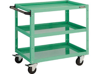 TRUSCO/トラスコ中山 【代引不可】イーグルワゴン 750X500 4輪自在 ヤンググリーン EGW-773J-YGの通販は