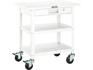 TRUSCO/トラスコ中山 【代引不可】バーディワゴン 600X400 引出 天板付 ヤンググリーン BDW-762TV-YGの通販は