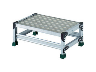 TRUSCO/トラスコ中山 アルミ合金製作業台 縞鋼板 1段 高さ0.25m 600X400 TSFC-1625の通販は