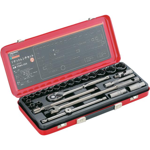 TRUSCO トラスコ中山 ソケットレンチセット 差込角12.7mm 25S TSW4-25S