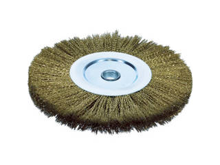 TRUSCO/トラスコ中山 ホイルブラシ Φ300X25mm穴 真鍮メッキ鋼線 線径0.35 TB-6391の通販は 12,441円