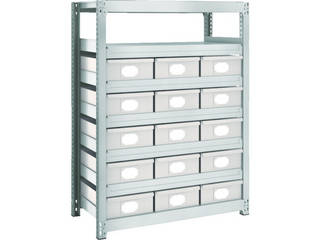 TRUSCO/トラスコ中山 【代引不可】M2型軽中量棚 H1800 スチール引出付 大X15 M2-6338-B15