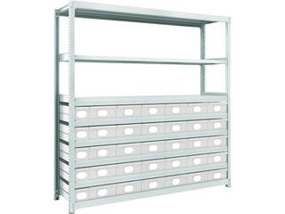 TRUSCO/トラスコ中山 【代引不可】M2型軽中量棚 H1800 スチール引出付 小X5大X30 M2-6648-A5B30 170,170円