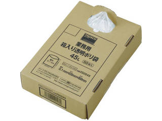 TRUSCO/トラスコ中山 まとめ売り 業務用ポリ袋 透明・箱入 0.1×70L (50枚入) XS0070の通販は