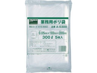 TRUSCO/トラスコ中山 業務用ポリ袋 厚み0.05×800L (5枚入) A-0800の通販は 7,854円