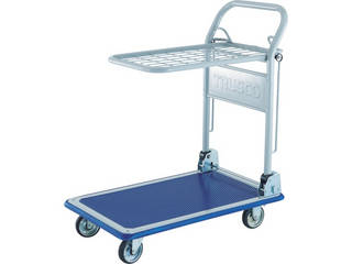 TRUSCO/トラスコ中山 【代引不可】プレス製台車 ドンキーカート 折畳式簡易2段 1014NAの通販は