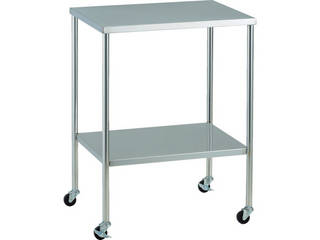 TRUSCO/トラスコ中山 【代引不可】抗菌SUSワゴン 上下フラット 750X450 KSCW-1Cの通販は