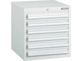 TRUSCO/トラスコ中山 【代引不可】LVR型キャビネット 392×412×H420 引出6段 ホワイト LVR-421Wの通販は
