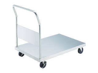 TRUSCO/トラスコ中山 【代引不可】オールステン台車 120X750 Φ100MC ストッパー付 AS-1-100MC-Sの通販は 100,188円